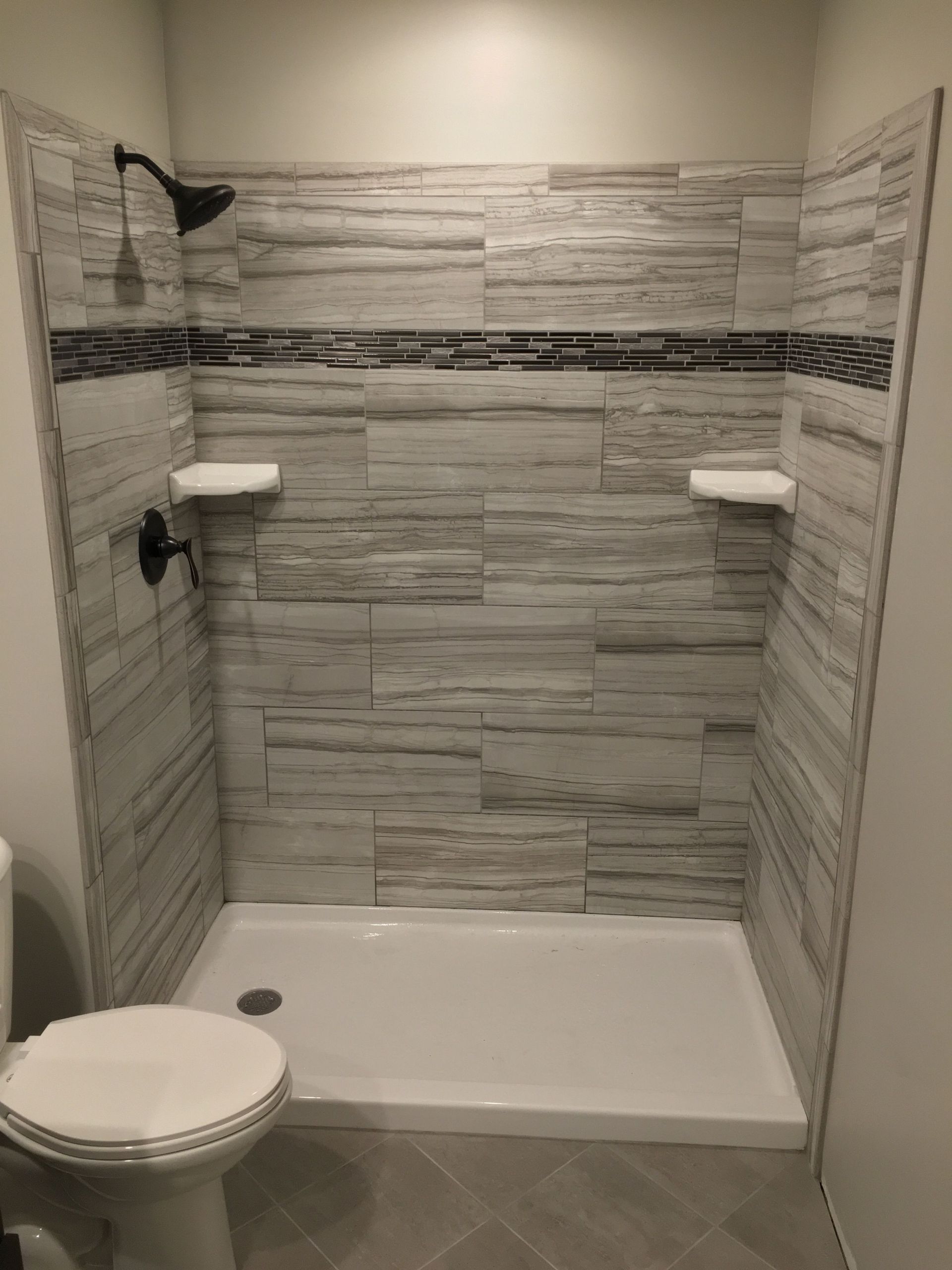 Home Depot Bathroom Remodel Ideas
 Tile shower Grigio from Home Depot
