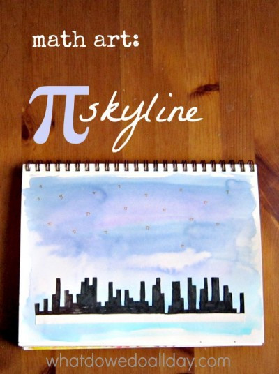Ideas For A Pi Day Project
 Math Art for Kids Pi Skyline