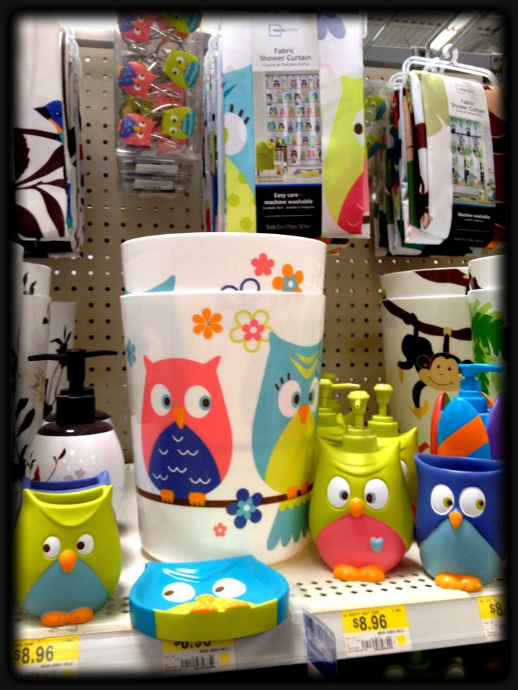 Kids Bathroom Sets Walmart
 Walmart owl set for the bathroom Owls Pinterest