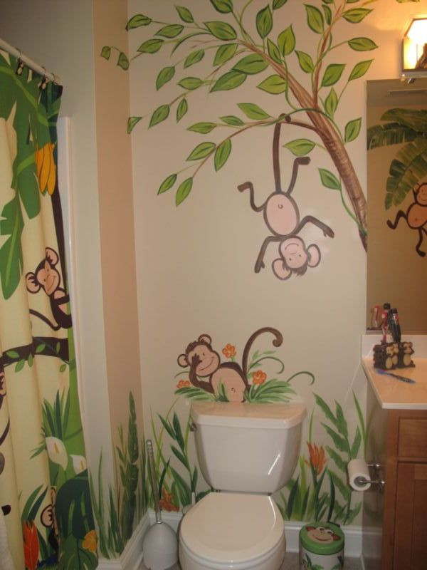 Kids Bathroom Sets Walmart
 Kids Monkey Bathroom Sets Frompo 1