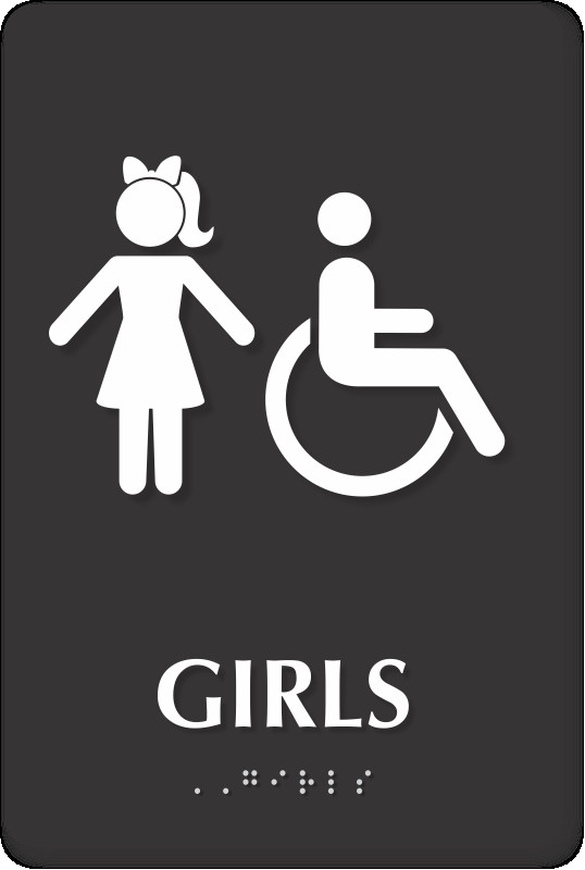Kids Bathroom Signs
 Girls Bathroom Signs