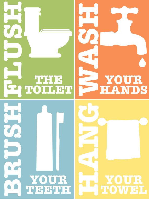 Kids Bathroom Signs
 Printable Bathroom Quotes QuotesGram