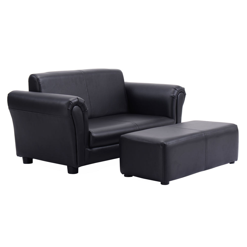 Kids Sofa And Chair
 Black Kids Sofa Armrest Chair Couch Lounge Children
