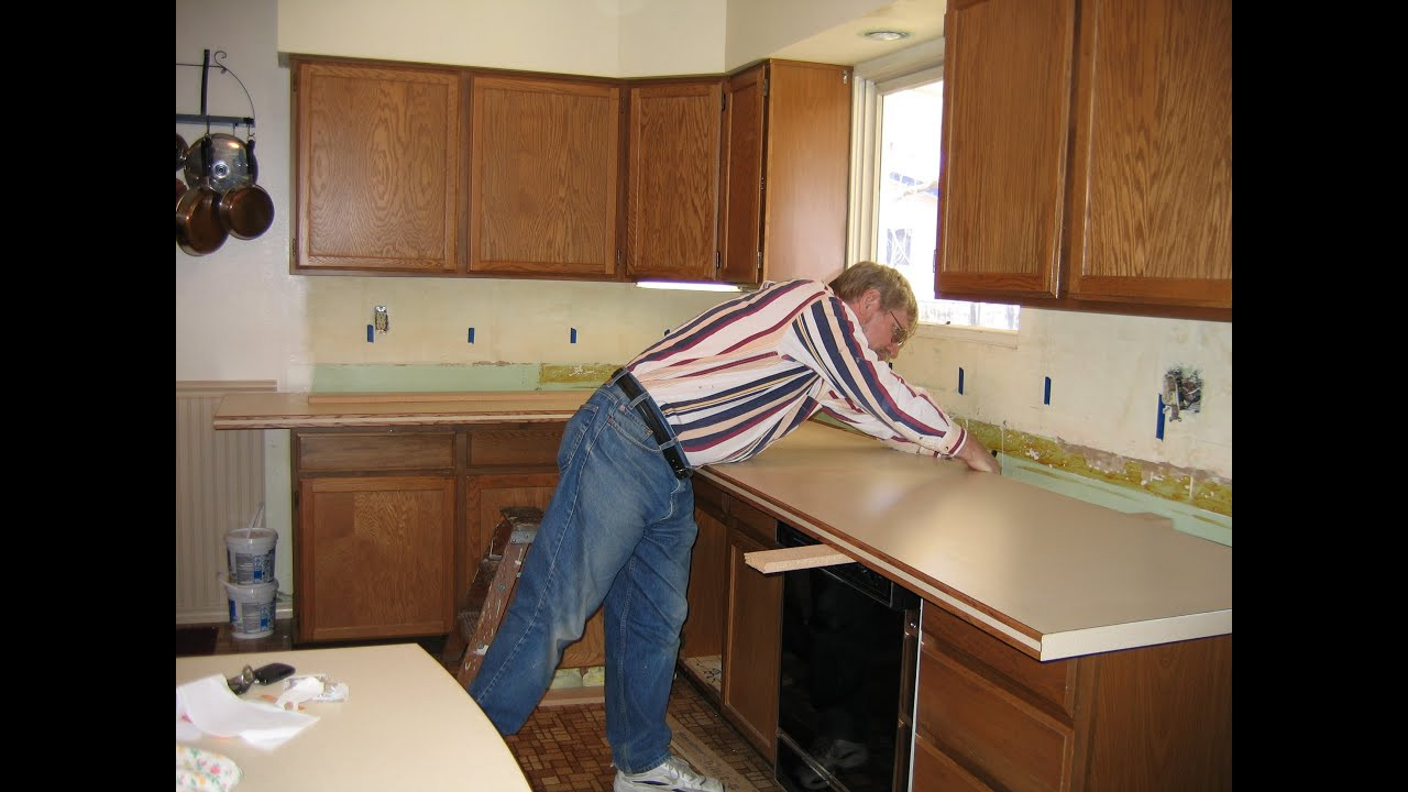 Kitchen Counters Diy
 DIY Kitchen Countertop Remodel