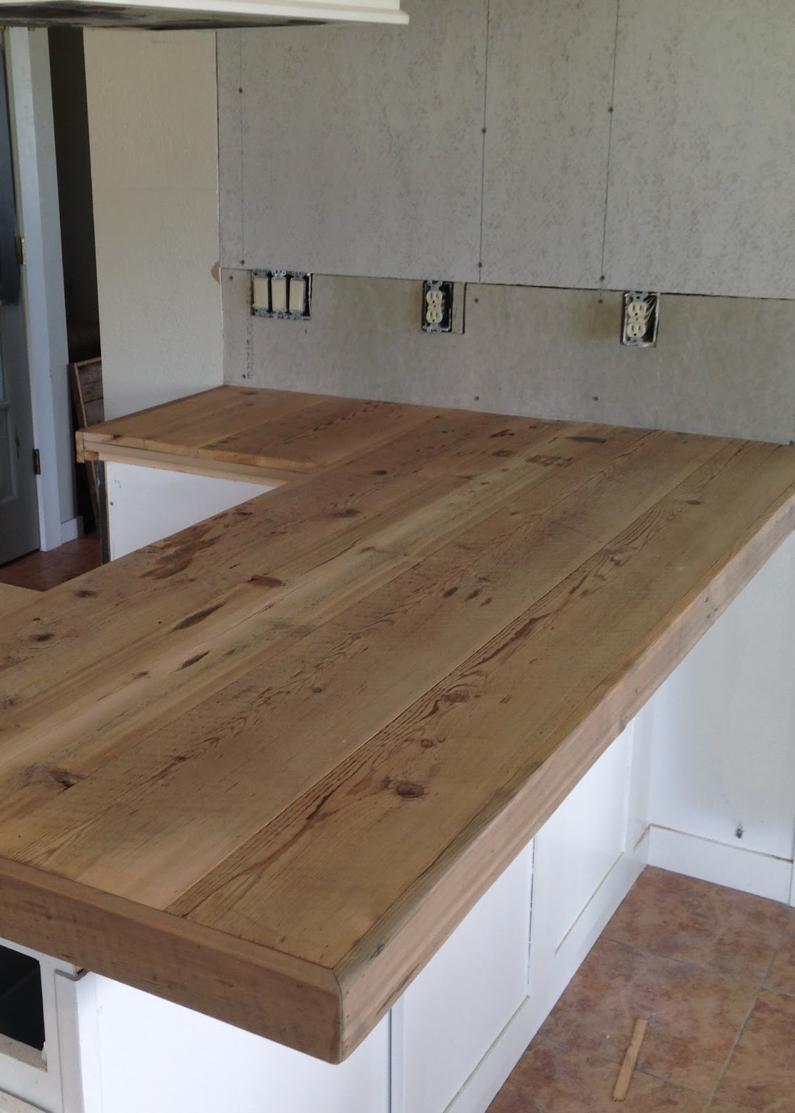 Kitchen Counters Diy
 DIY Reclaimed Wood Countertop