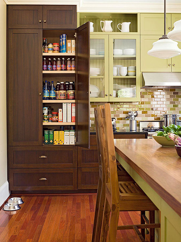 Kitchen Pantry Design Ideas
 modern kitchen pantry with wooden cabinet