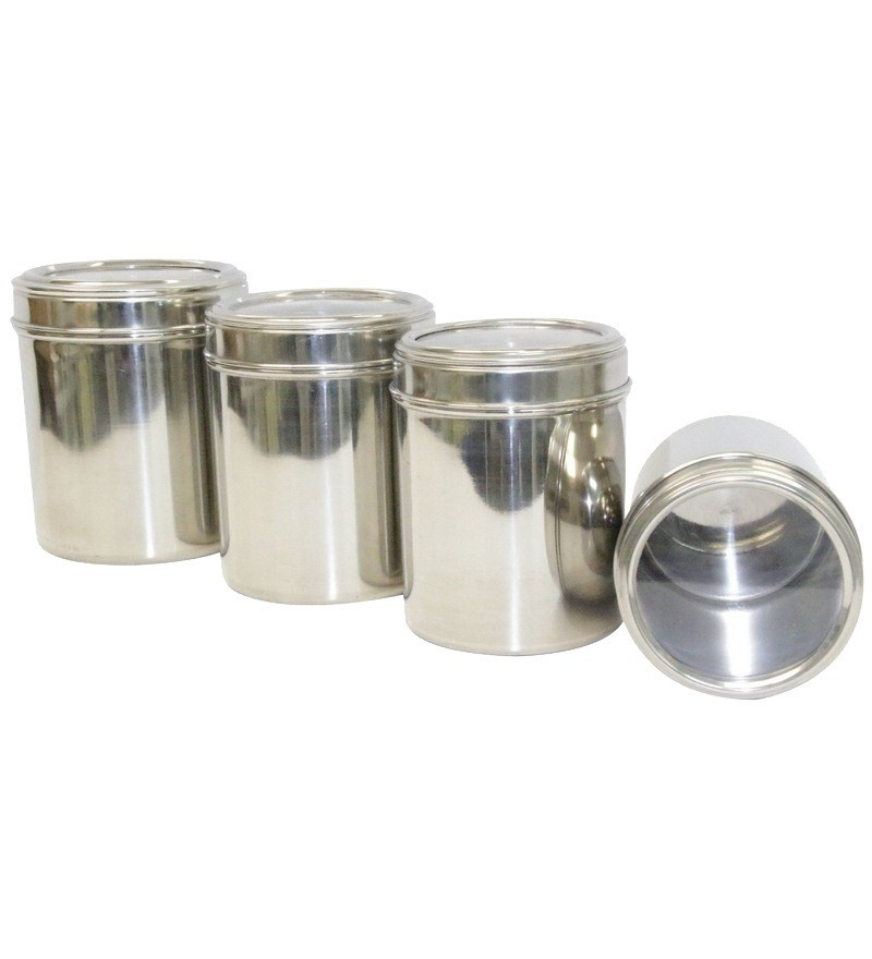 Kitchen Storage Canisters
 Dynamic Store Stainless Steel Kitchen Storage Canisters by