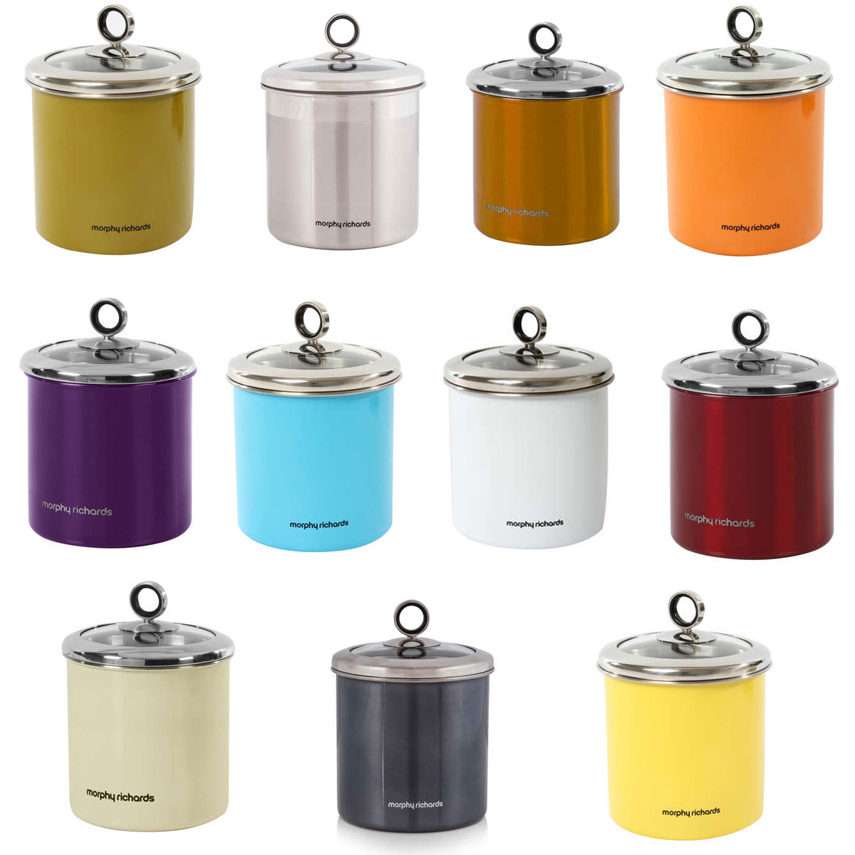 Kitchen Storage Canisters
 MORPHY RICHARDS 1 7 LITRE STAINLESS STEEL LARGE KITCHEN
