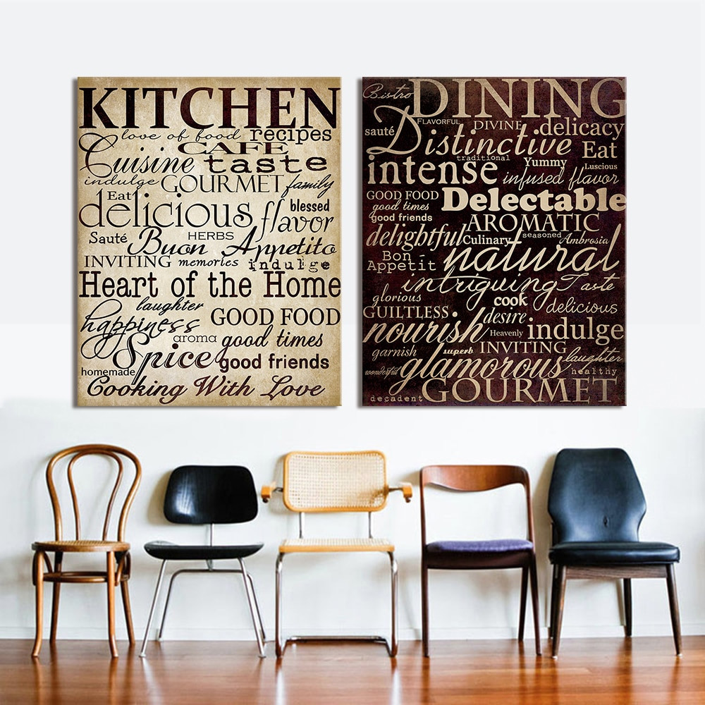 Kitchen Words Wall Art
 Aliexpress Buy HDARTISAN Wall For Living