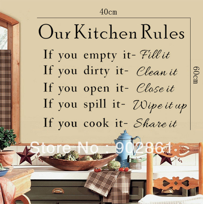 Kitchen Words Wall Art
 Kitchen Printable Quotes QuotesGram