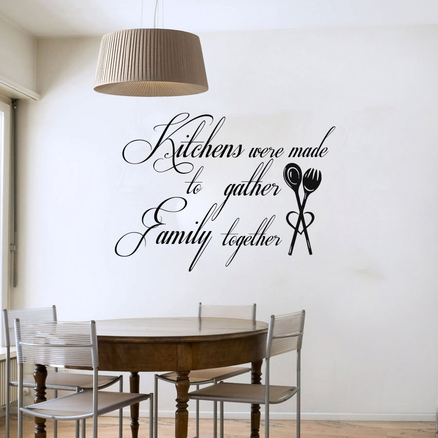Kitchen Words Wall Art
 Kitchen Were Made To Gather Family To her Art Words Wall