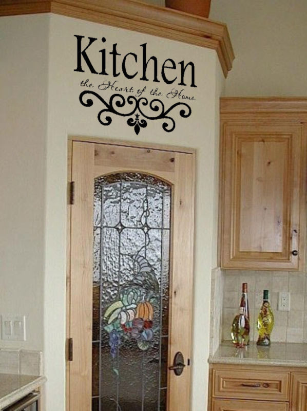 Kitchen Words Wall Art
 Kitchen Wall Quote Vinyl Decal Lettering Decor Sticky