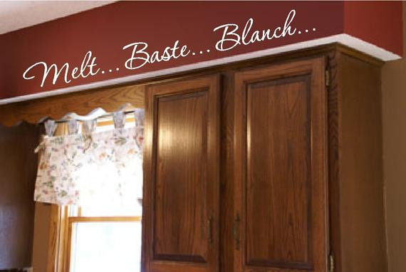 Kitchen Words Wall Art
 Items similar to Kitchen Words Actions Wall Border Soffit