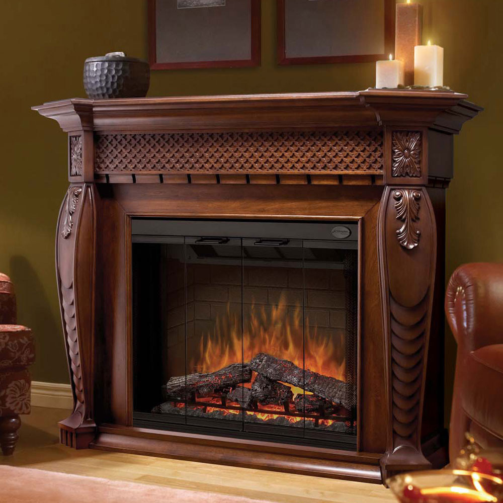 Large Electric Fireplace With Mantel
 This item is no longer available