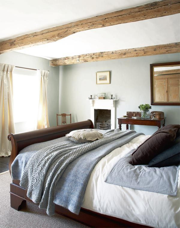 Light Blue Bedroom
 Modern Country Style Case Study Farrow and Ball Light
