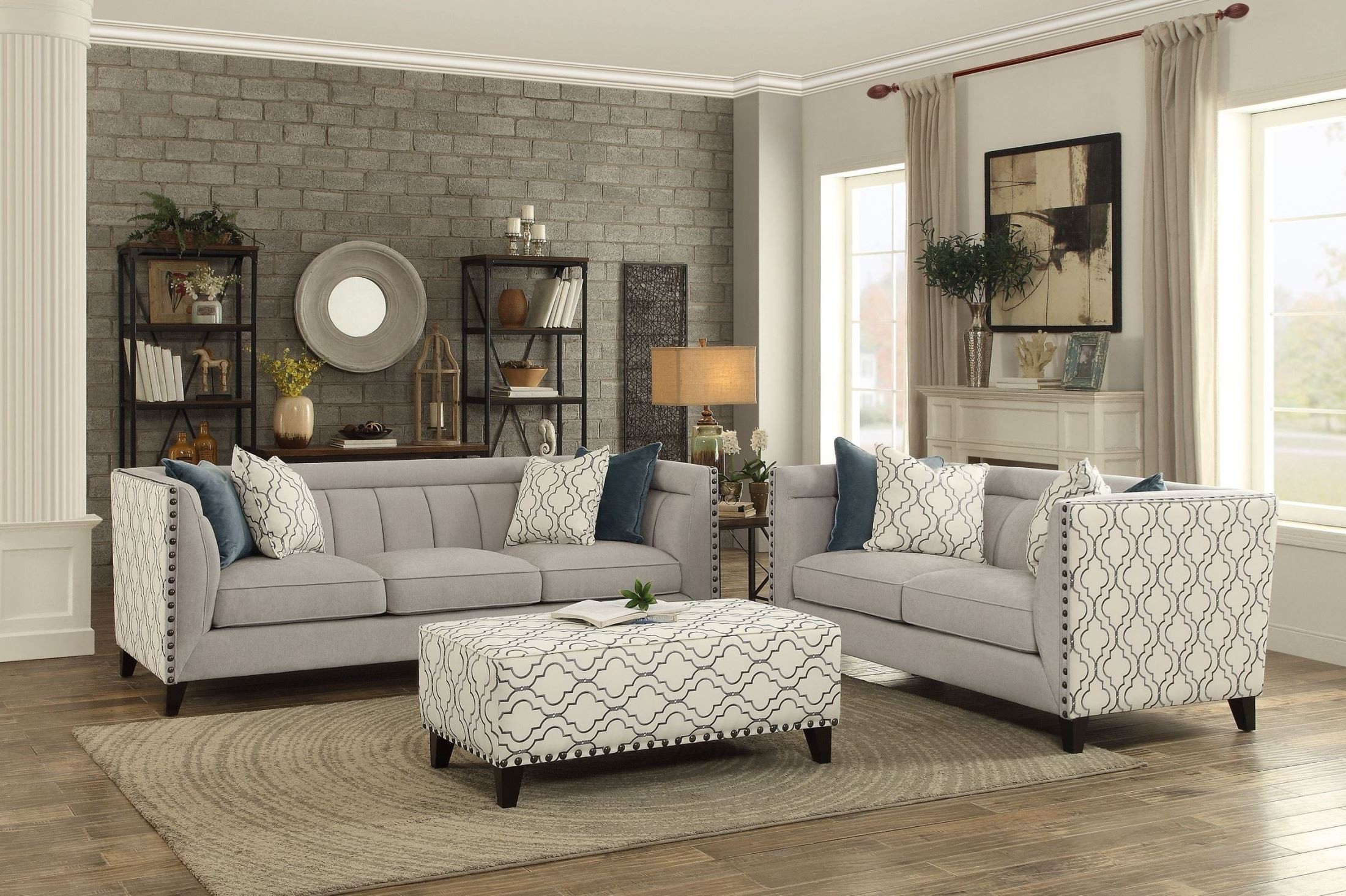 Light Grey Couch Living Room
 Temptation Light Grey Living Room Set from Homelegance