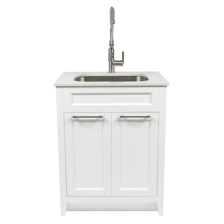 Lowes Kitchen Sink Cabinet
 Shop Foremost Warner 29 in x 22 in White Laundry Cabinet