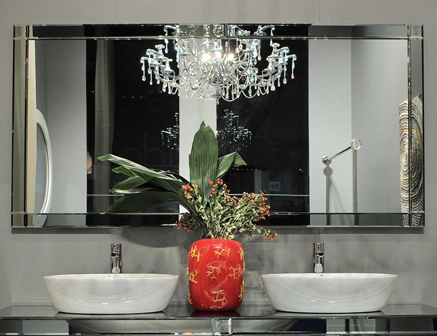 Luxury Bathroom Mirrors
 Visionnaire Jupiter High End Italian Bathroom Mirror in Mirror