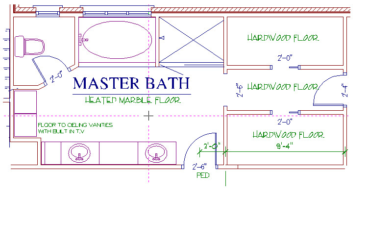 Master Bathroom Dimensions
 LOT 32 INFORMATION