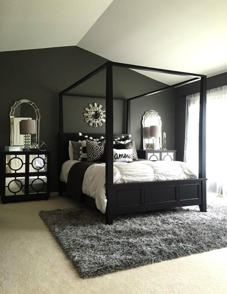 Master Bedroom Ideas Pinterest
 Feel dark with these black décor ideas to your master
