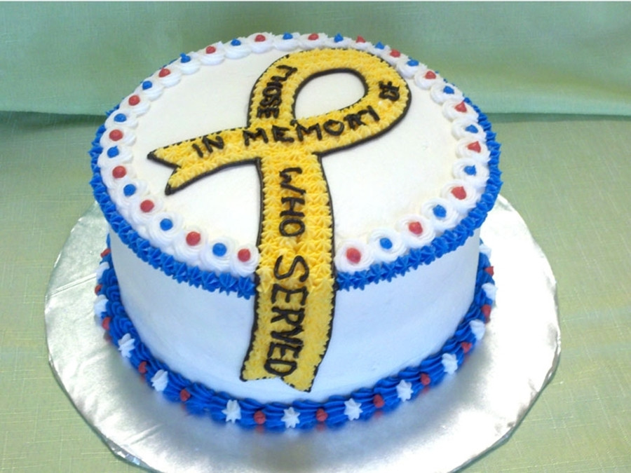 Memorial Day Cake Ideas
 Memorial Day Ribbon Cake CakeCentral