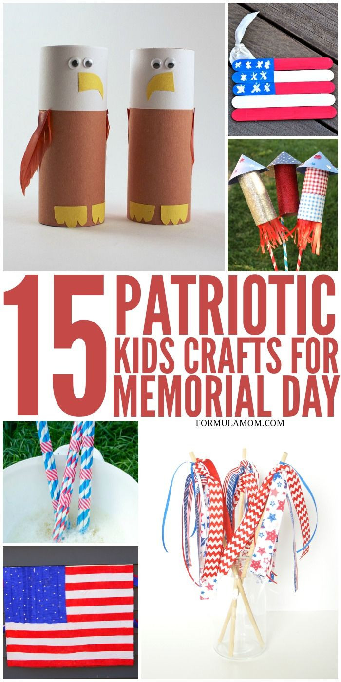 Memorial Day Crafts For Preschoolers
 15 Patriotic Crafts for Kids memorialday 4thofjuly