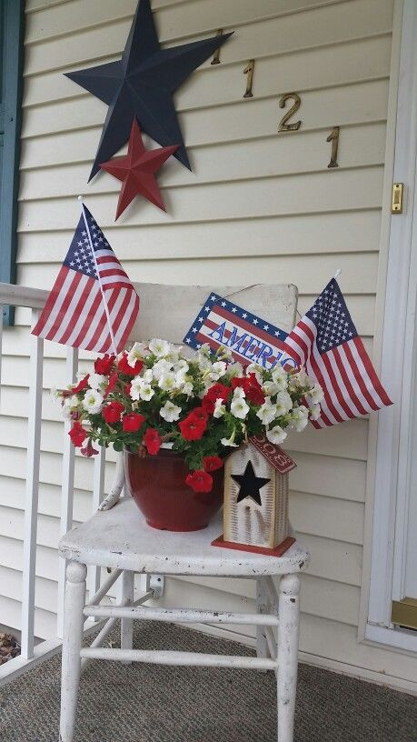 Memorial Day Decor
 Memorial Day and 4th of July in 2019