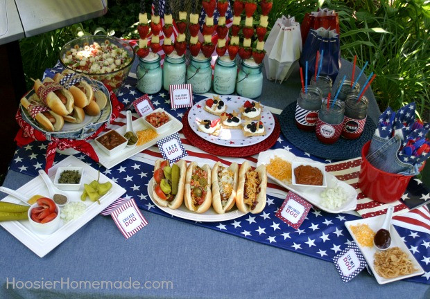 Memorial Day Free Food
 Memorial Day Cook Out with Printables Hoosier Homemade