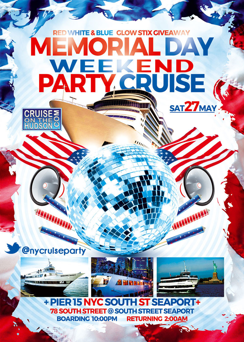 Memorial Day Party Nyc
 Serenity Yacht NYC Memorial Day Weekend Party Cruise NYC