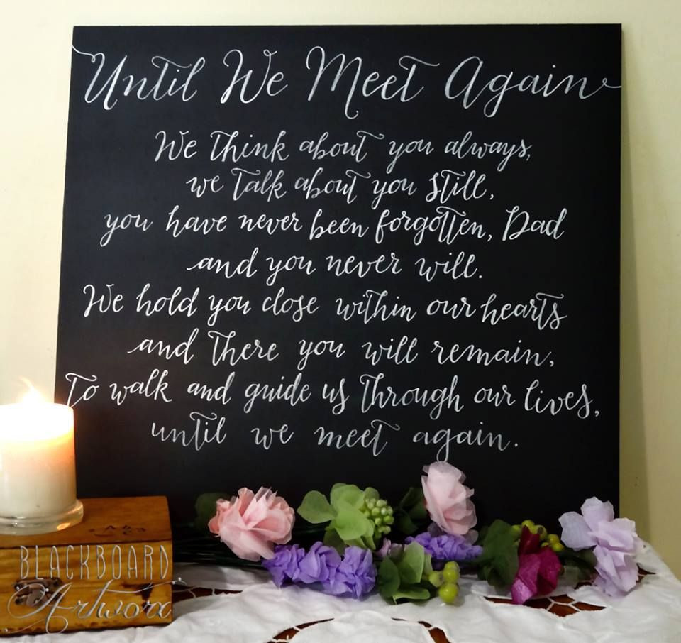 Memorial Day Tribute Ideas
 Until we meet again A sweet tribute to loved ones who