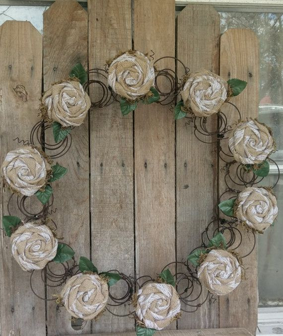 Metal Spring Ideas Bed Spring Wreath 22 24" Wreath Repurposed Bed Springs