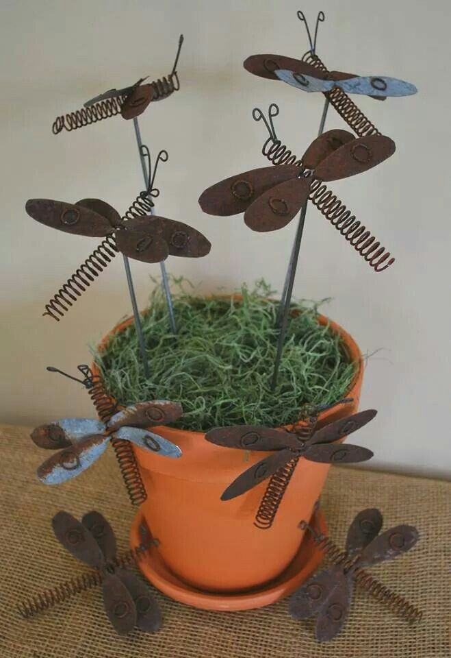 Metal Spring Ideas Springy dragon flies