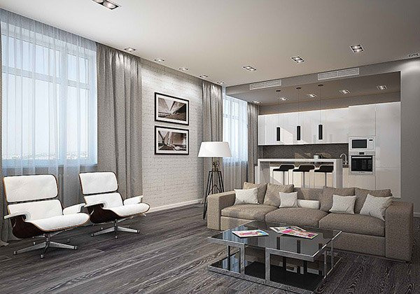 Modern Gray Living Room
 15 Modern White and Gray Living Room Ideas