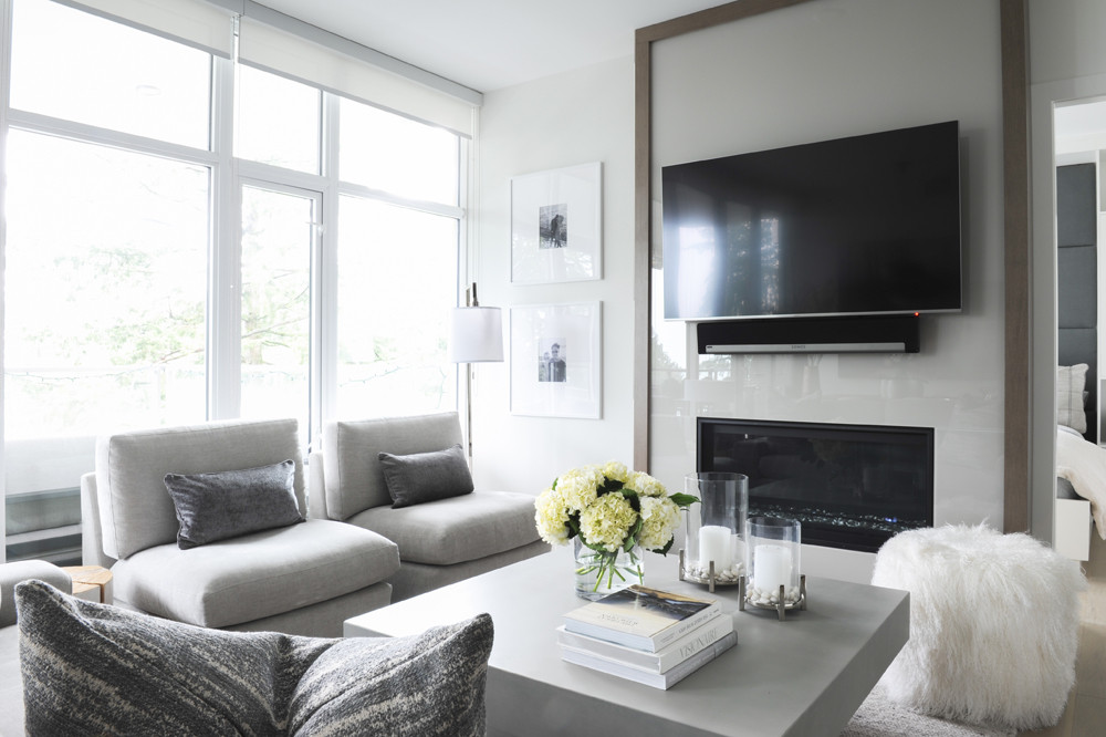 Modern Gray Living Room
 Modern Black And Grey Living Room Ideas Modern House
