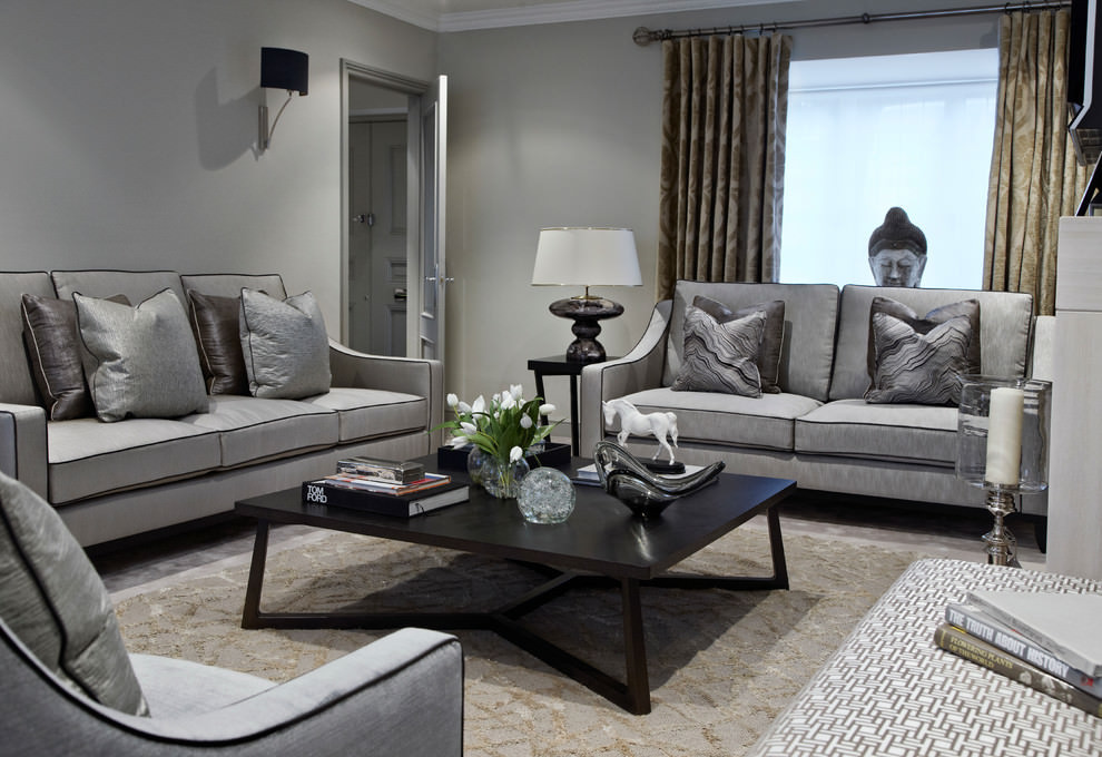 Modern Gray Living Room
 24 Gray Sofa Living Room Furniture Designs Ideas Plans