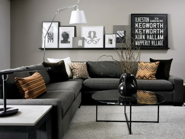 Modern Gray Living Room
 Modern living room ideas interior design tips
