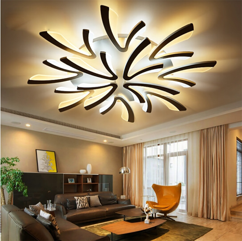 Modern Living Room Lighting Fixtures
 Acrylic thick Modern led ceiling lights for living room