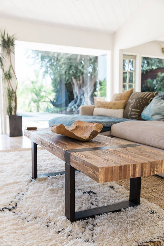 Modern Rustic Living Room Furniture
 A Serene Bohemian Bungalow interiors living