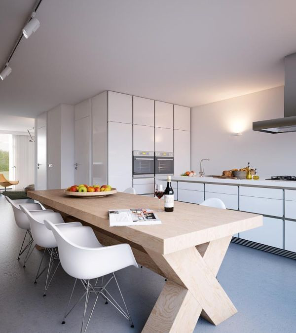 Modern White Kitchen Table
 1000 images about New Nordic Kitchens Design