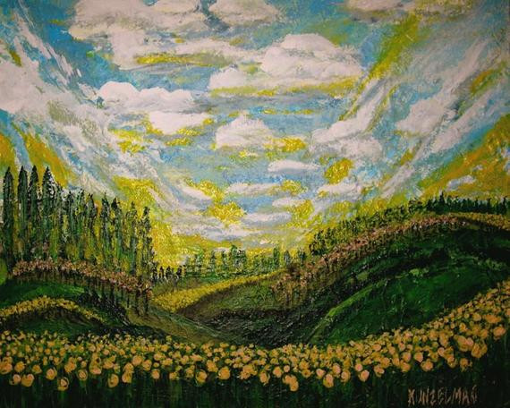 Monet Landscape Paintings
 Monet Like Painting Impressionism Art by artkunzelman on Etsy