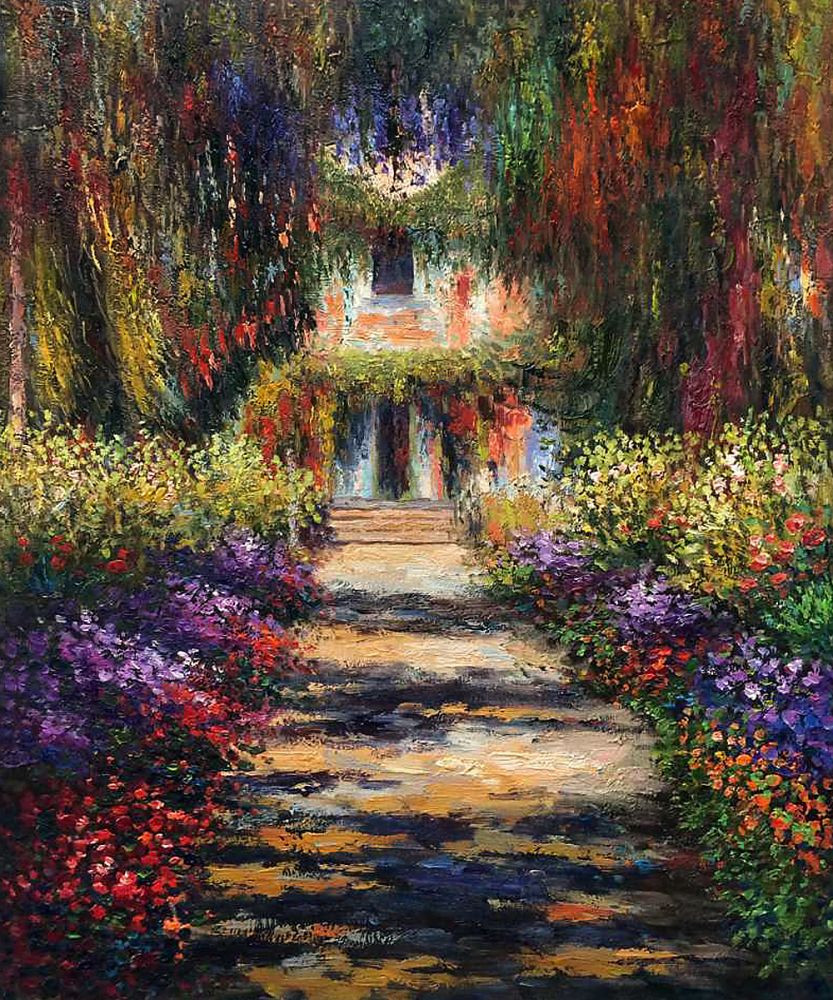 Monet Landscape Paintings
 Aliexpress Buy Thick Textured Oil Painting Modern