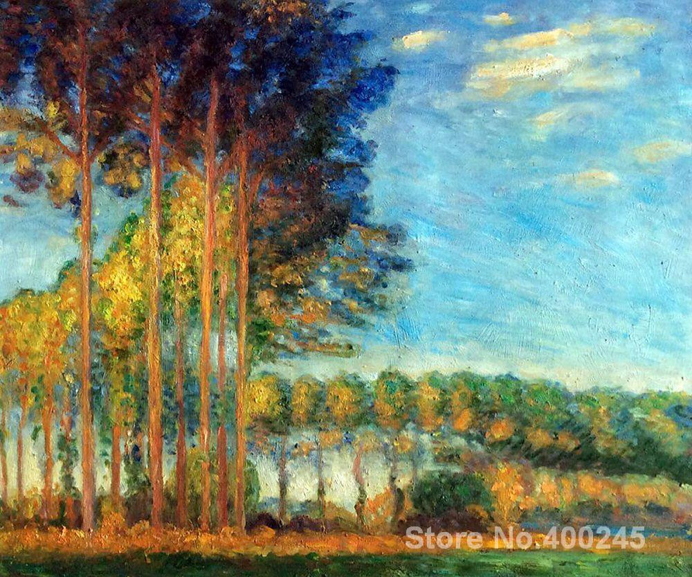 Monet Landscape Paintings
 Landscape Paintings by Claude Monet Poplars on the Banks