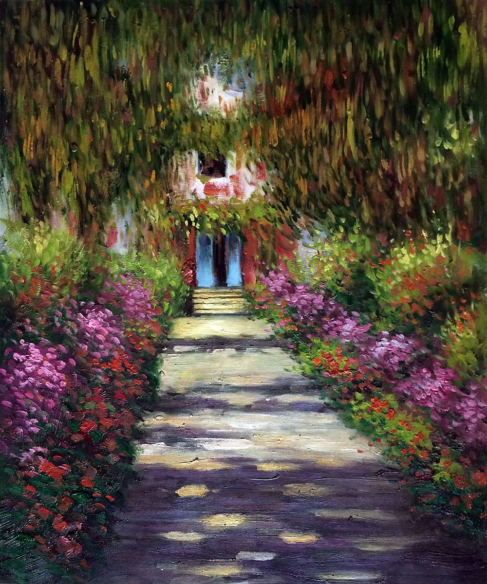 Monet Landscape Paintings
 Garden Path at Giverny