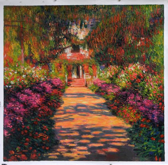 Monet Landscape Paintings
 Pathway in Monet s Garden at Giverny Claude Monet by