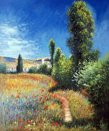 Monet Landscape Paintings
 We d walk this path everyday if we could Claude Monet