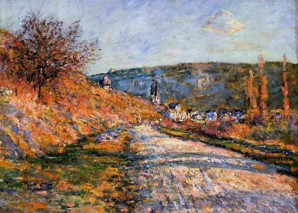 Monet Landscape Paintings
 Nice Oil painting Claude Monet The Road to Vetheuil