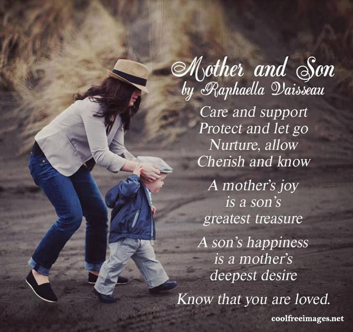 Mother's Day Quote From Son
 Care and support protect and let go nurture allow cherish