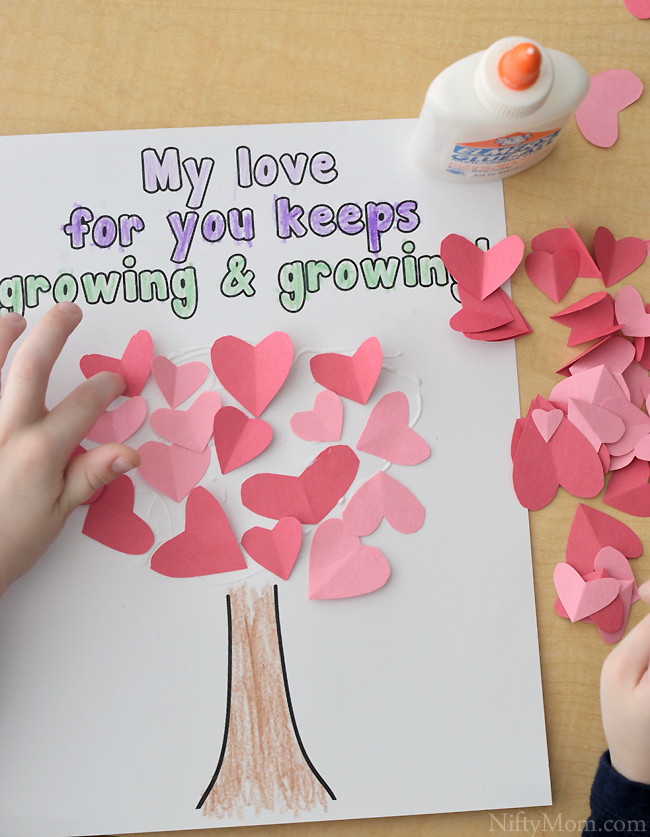 Mothers Day Activities For Preschool
 Heart Tree Craft for Kids Valentine s Day