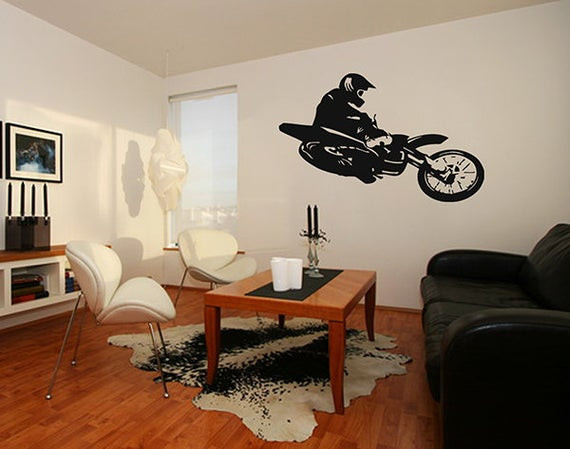 Motocross Bedroom Decor
 kik261 Wall Decal Sticker Room Decor Wall motocross racing