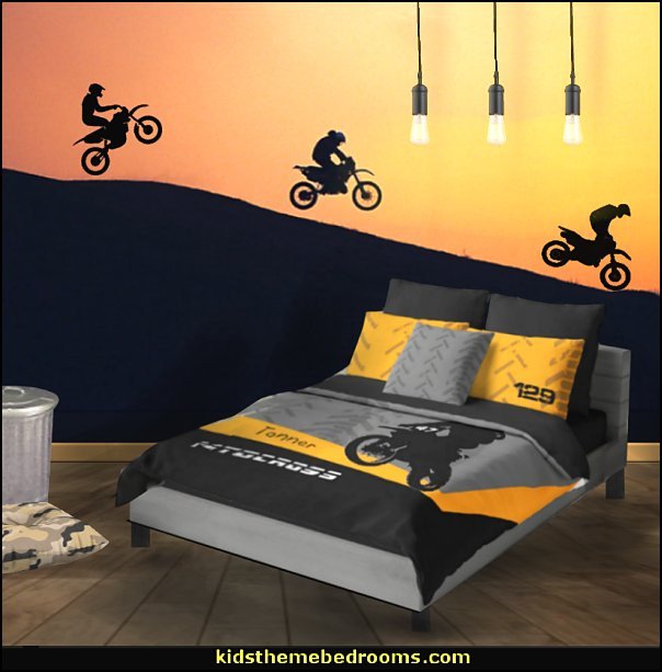 Motocross Bedroom Decor
 Decorating theme bedrooms Maries Manor